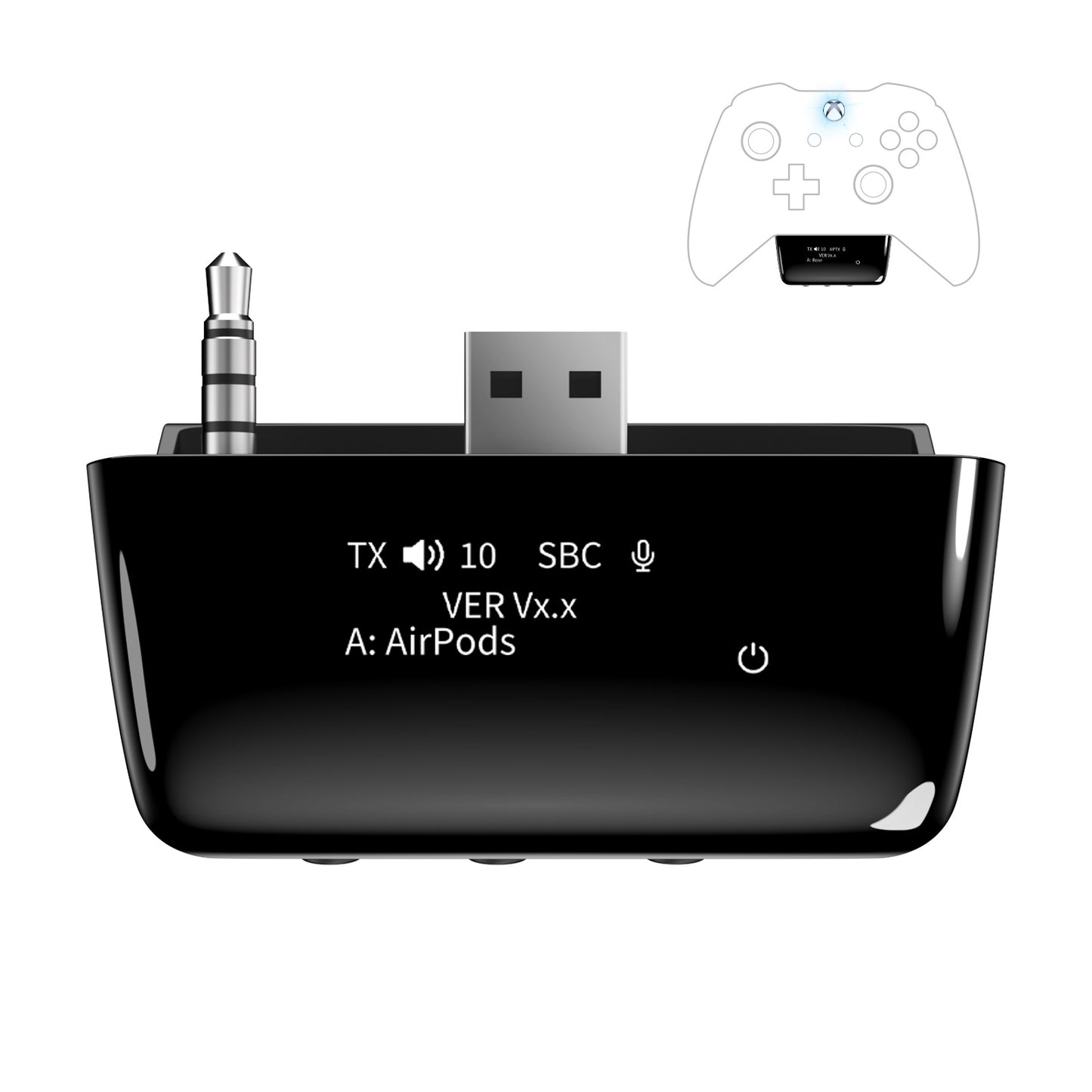Bluetooth Audio Transmitter Adapter for Xbox Controller