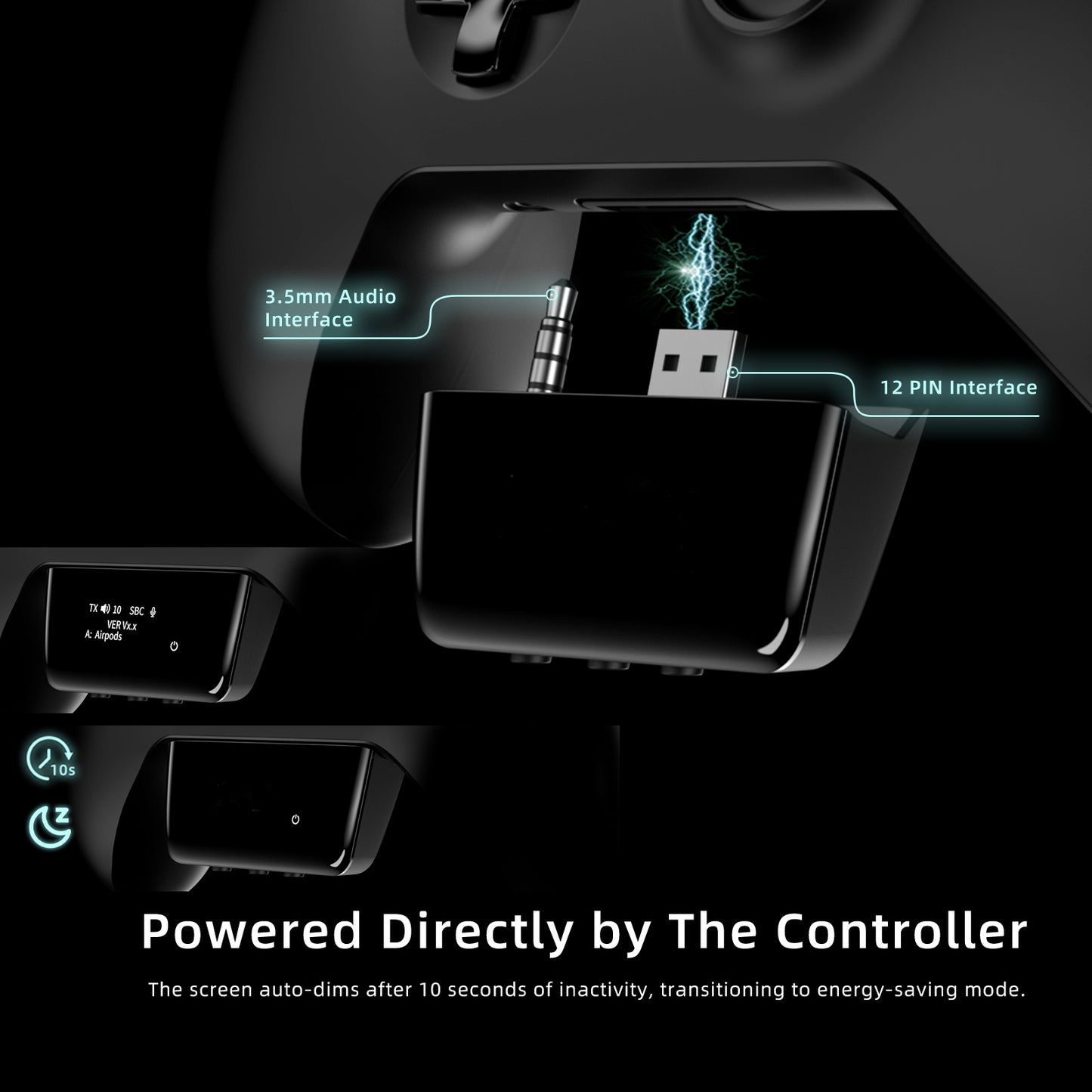 Bluetooth Audio Transmitter Adapter for Xbox Controller