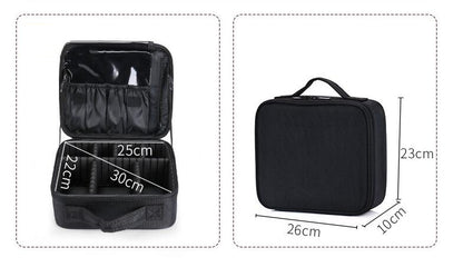 YOCOWOCO Black Vanity Case Cosmetic Bag Cosmetic Case